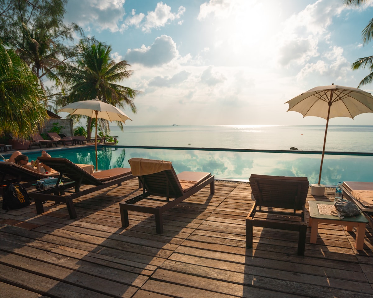 Resort pool area
